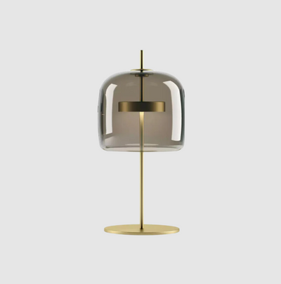 Elegant Bordlampe i Metal og Glas – Ø18 cm med Indbygget LED til Indendørs Brug Eclipse Sort Bonusvis