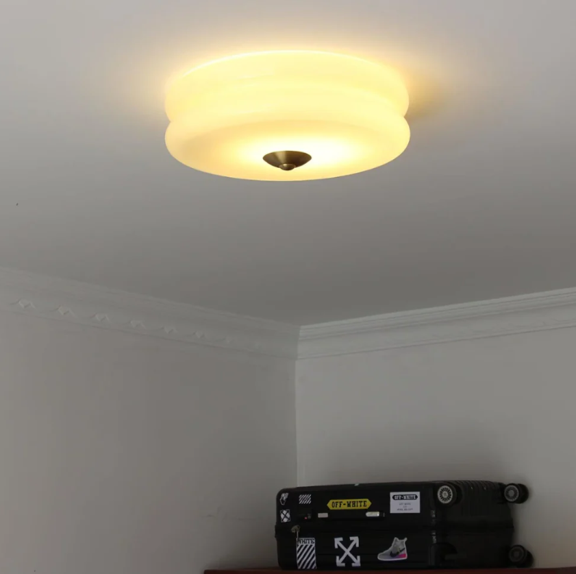 Elegant Loftlampe i Metal og Krystal – Ø32 cm, LED-Kompatibel Bonusvis