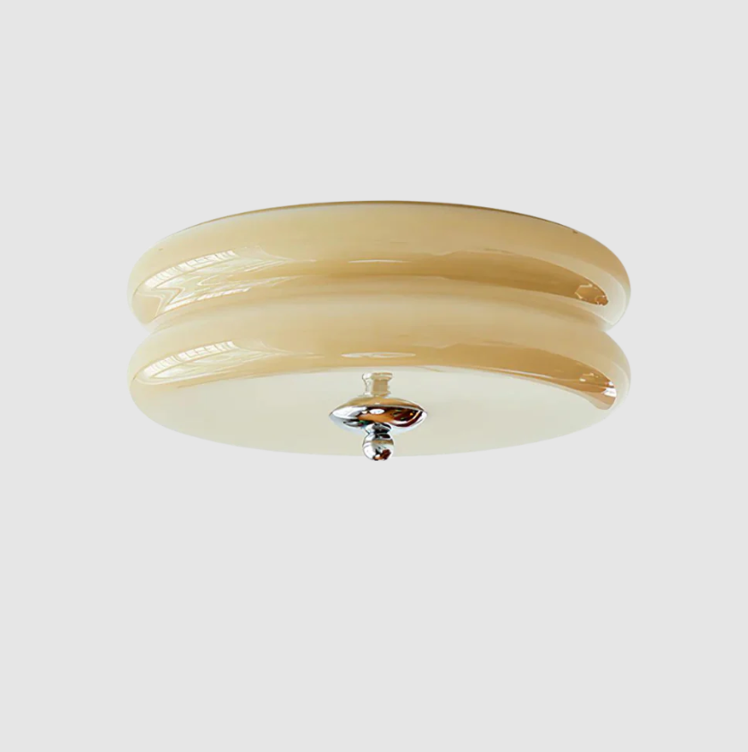 Elegant Loftlampe i Metal og Krystal – Ø32 cm, LED-Kompatibel Bonusvis