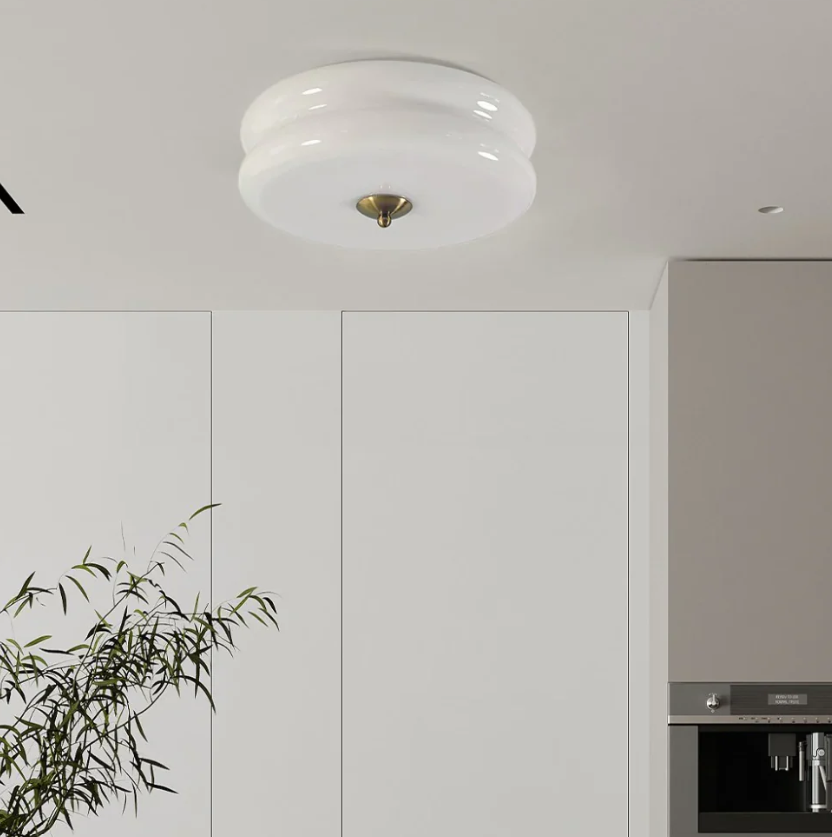 Elegant Loftlampe i Metal og Krystal – Ø32 cm, LED-Kompatibel Bonusvis