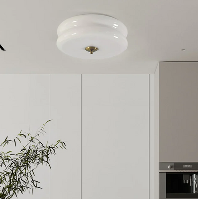 Elegant Loftlampe i Metal og Krystal – Ø32 cm, LED-Kompatibel Bonusvis