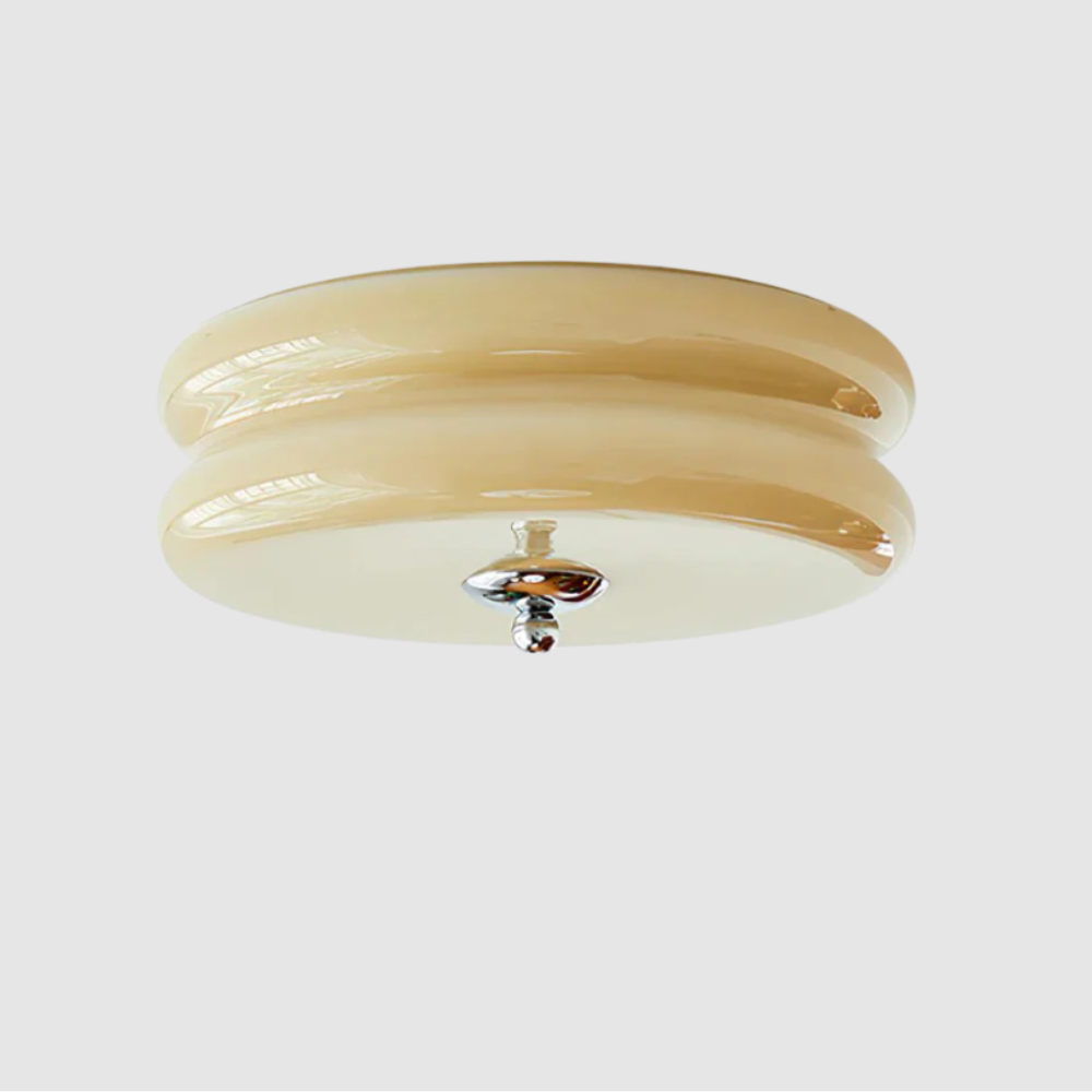 Elegant Loftlampe i Metal og Krystal – Ø32 cm, LED-Kompatibel Bonusvis