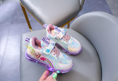 Elsa Lysende Børnesneakers med LED-Lys – Magi ved Hvert Skridt Bonusvis