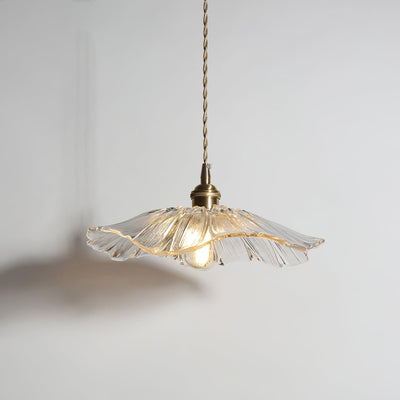 LumiFlora - Elegant pendellampe i glas med retro charme Klar Bonusvis