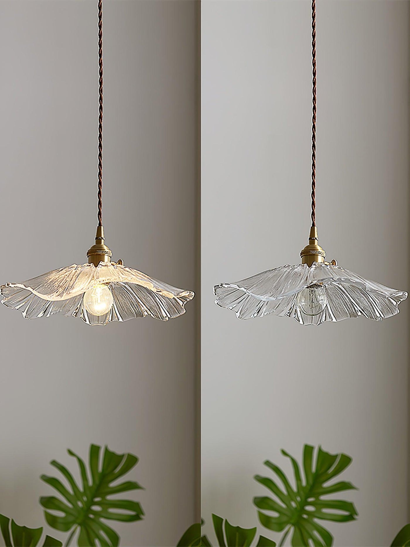 LumiFlora - Elegant pendellampe i glas med retro charme Bonusvis