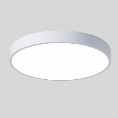 Nordic Macaron i træ, cirkulær loftslampe Hvid Almindelig Bonusvis