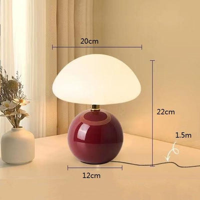 Fransk cremefarvet champignonlampe Bonusvis