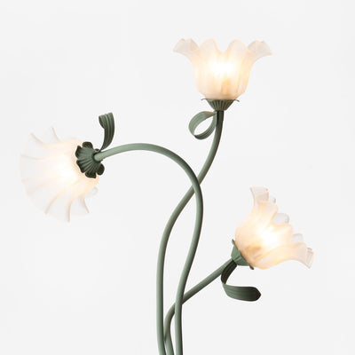 Calla Lampadaire – Elegant Gulvlampe med Delikate Hvidt Calla-Blomster Bonusvis