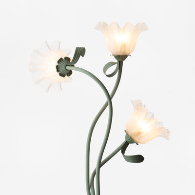 Calla Lampadaire – Elegant Gulvlampe med Delikate Hvidt Calla-Blomster Bonusvis