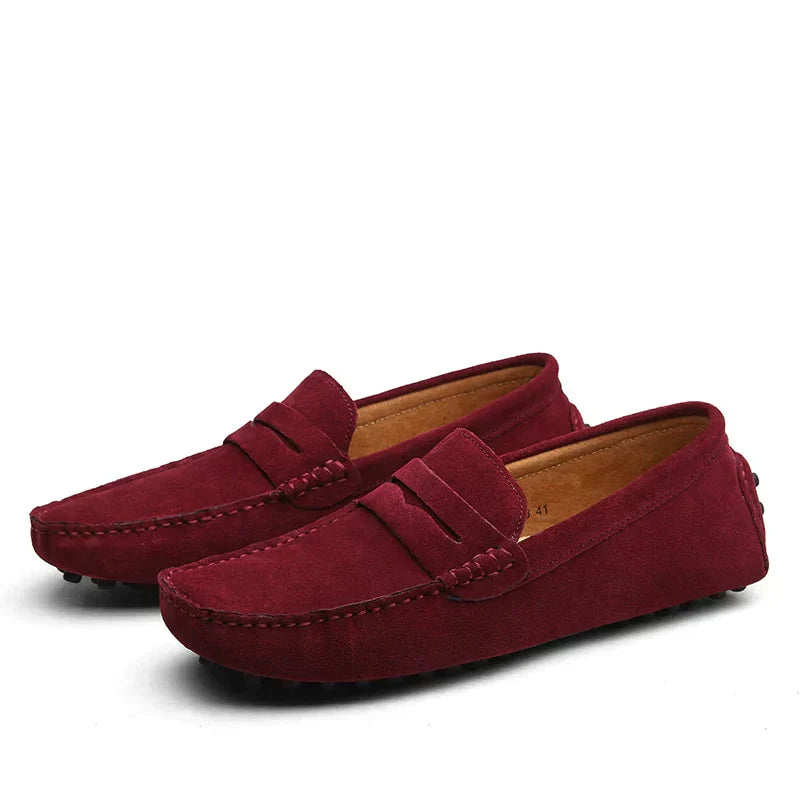 Moccasins Hugo – Italiensk Elegance og Komfort til Hverdag og Fest Rød Bonusvis