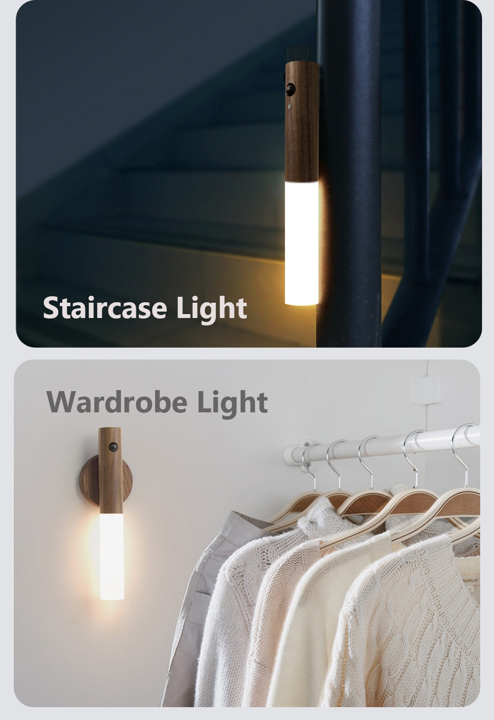 LumiSense – Trådløs LED-natlampe med bevægelsessensor Bonusvis