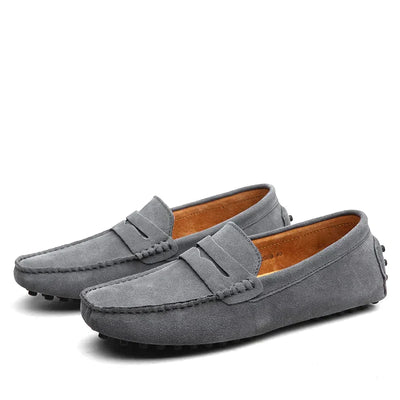 Moccasins Hugo – Italiensk Elegance og Komfort til Hverdag og Fest Grå Bonusvis