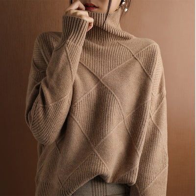 Cachemire Pullover med Rullekrave – Luksus og Elegance til Hverdagen Bonusvis