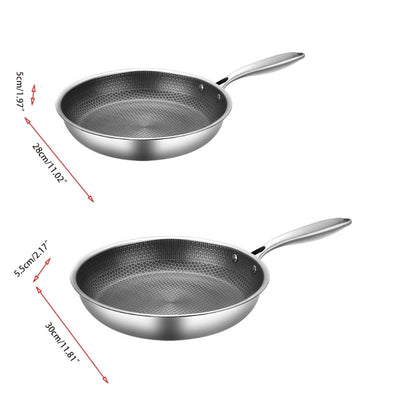 CuisinePro Stegepande – Antiadhesiv, Rustfrit Stål til Professionel og Effektiv Madlavning Bonusvis