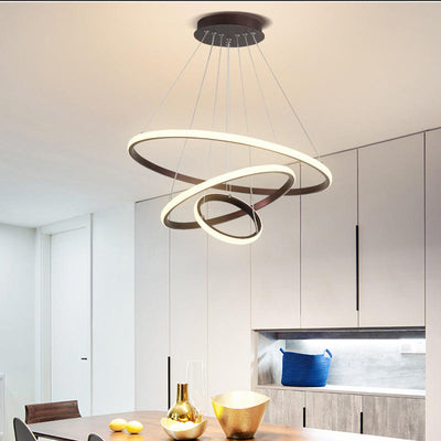 LumiRing - Moderne loftslampe med justerbar belysning og 3 ringe Bonusvis