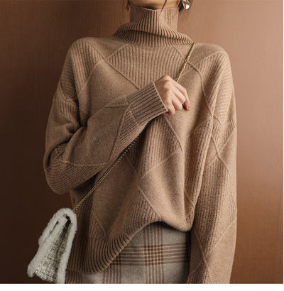 Cachemire Pullover med Rullekrave – Luksus og Elegance til Hverdagen Bonusvis