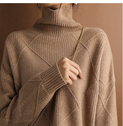 Cachemire Pullover med Rullekrave – Luksus og Elegance til Hverdagen Bonusvis