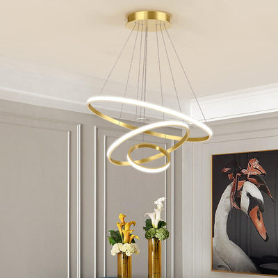 LumiRing - Moderne loftslampe med justerbar belysning og 3 ringe Bonusvis