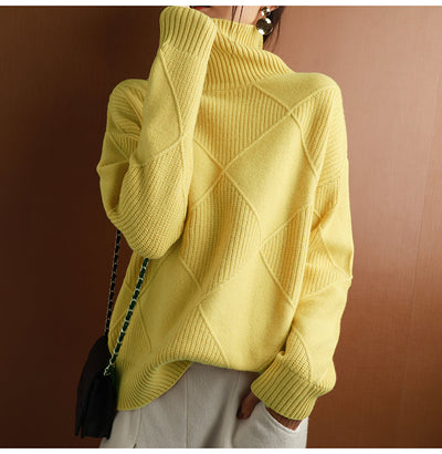 Cachemire Pullover med Rullekrave – Luksus og Elegance til Hverdagen Bonusvis