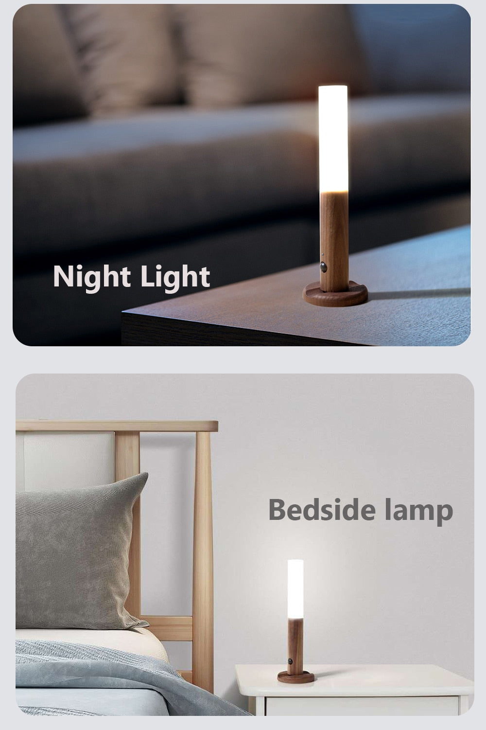 LumiSense – Trådløs LED-natlampe med bevægelsessensor Bonusvis