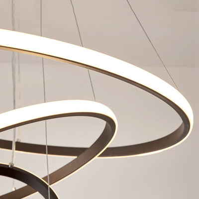 LumiRing - Moderne loftslampe med justerbar belysning og 3 ringe Bonusvis