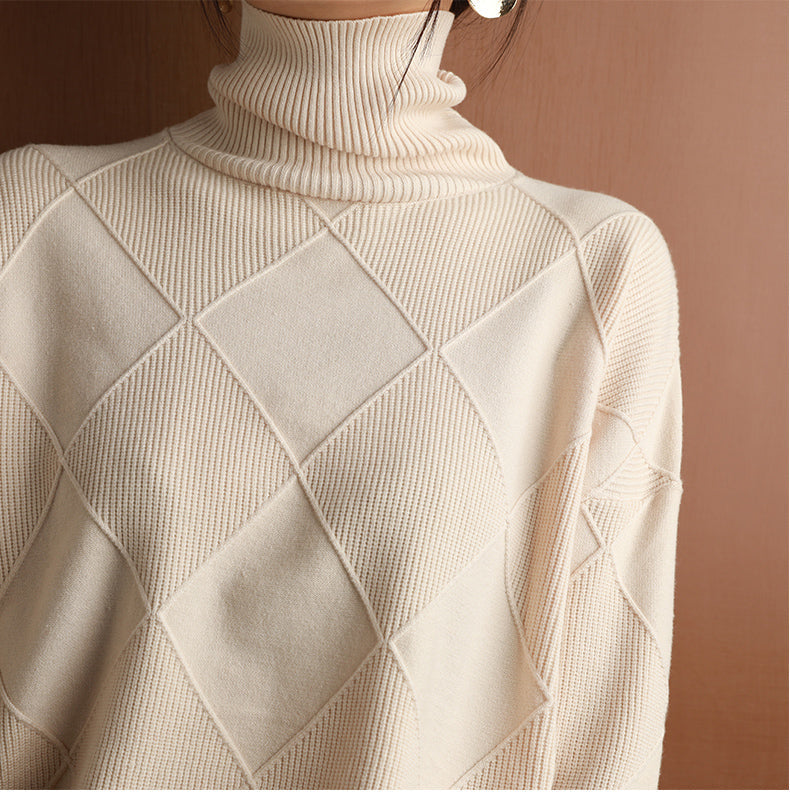 Cachemire Pullover med Rullekrave – Luksus og Elegance til Hverdagen Bonusvis
