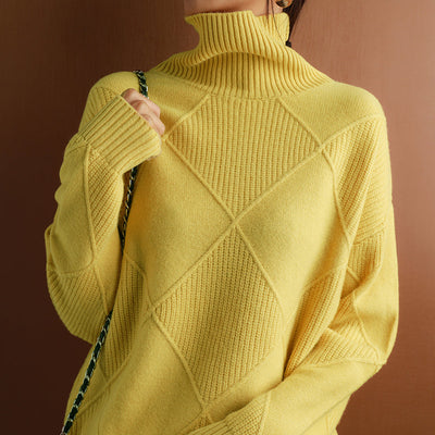Cachemire Pullover med Rullekrave – Luksus og Elegance til Hverdagen Bonusvis