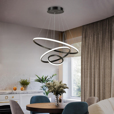 LumiRing - Moderne loftslampe med justerbar belysning og 3 ringe Bonusvis