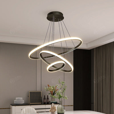 LumiRing - Moderne loftslampe med justerbar belysning og 3 ringe Bonusvis