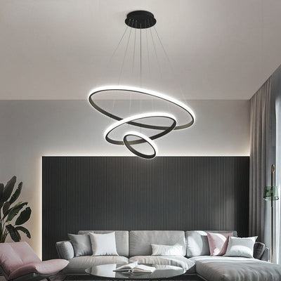 LumiRing - Moderne loftslampe med justerbar belysning og 3 ringe Bonusvis