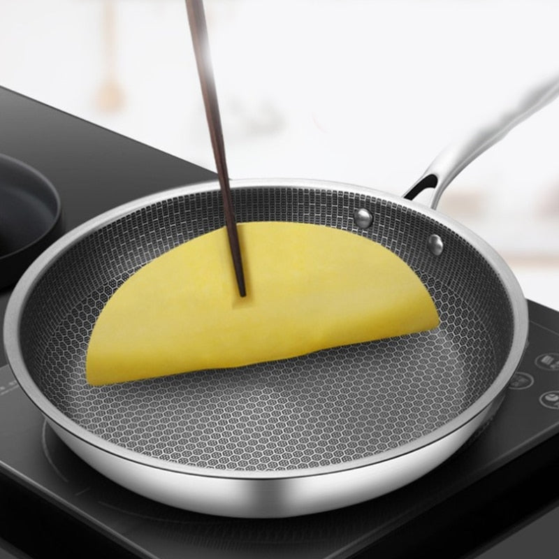 CuisinePro Stegepande – Antiadhesiv, Rustfrit Stål til Professionel og Effektiv Madlavning Bonusvis