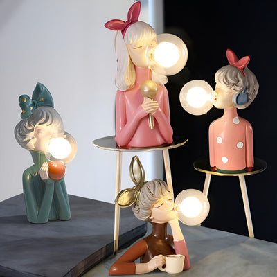BubbleFairies Bordlampe – Magisk Design med Taktile Féer og Blød Belysning Bonusvis