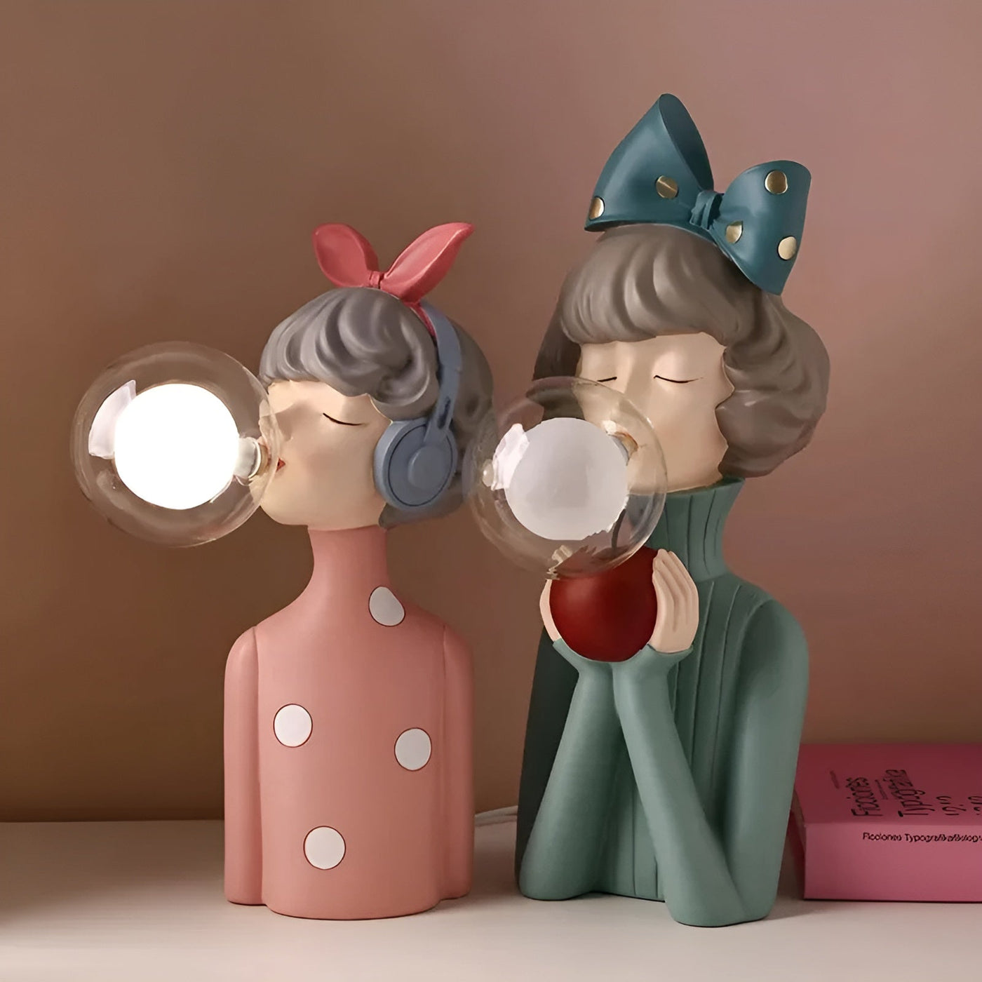 BubbleFairies Bordlampe – Magisk Design med Taktile Féer og Blød Belysning Bonusvis