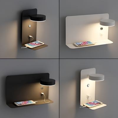 DazzleShelf | Minimalistisk & USB Opladnings Nattelygte Bonusvis