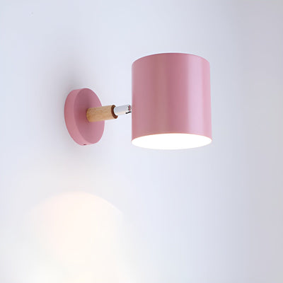 LumiPastel Væglampe – Skandinavisk Design med Justerbar Lys Lyserød Bonusvis