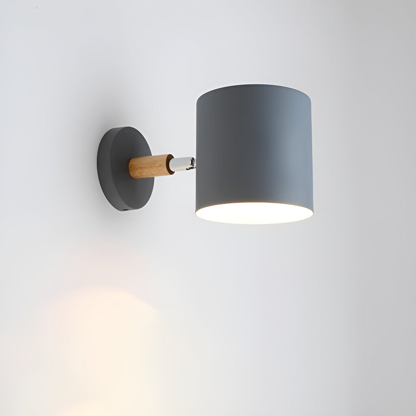 LumiPastel Væglampe – Skandinavisk Design med Justerbar Lys Grå Bonusvis