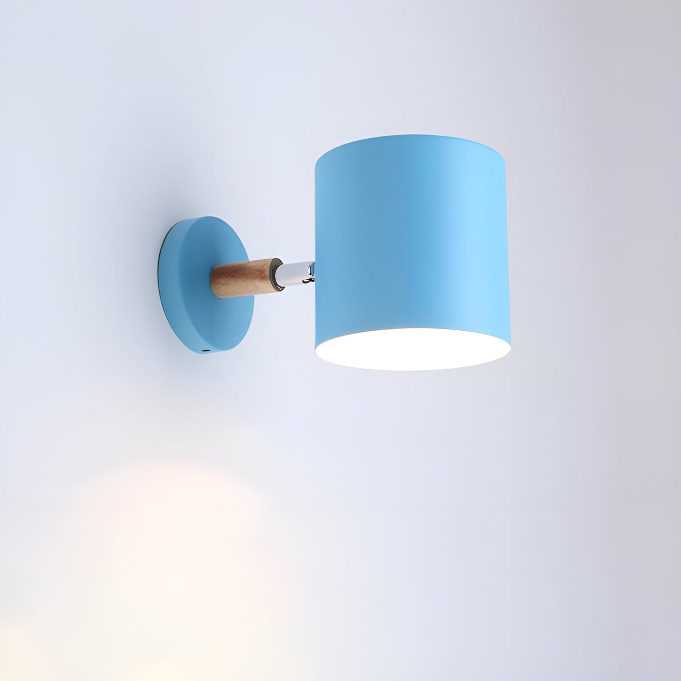 LumiPastel Væglampe – Skandinavisk Design med Justerbar Lys Blå Bonusvis