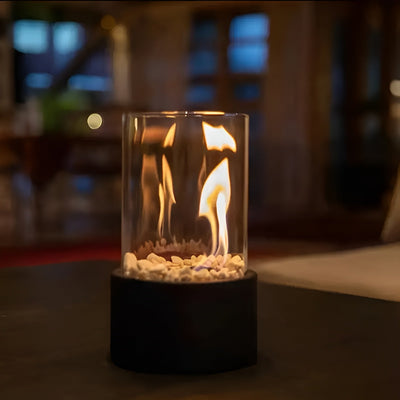 SleekFlame Bordpejs – Moderne og Portabel Design med Bioethanol Brændstof Bonusvis