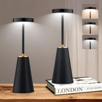 EleganceGlow Trådløs Bordlampe – Justérbar LED Belysning og Luksuriøst Design Bonusvis