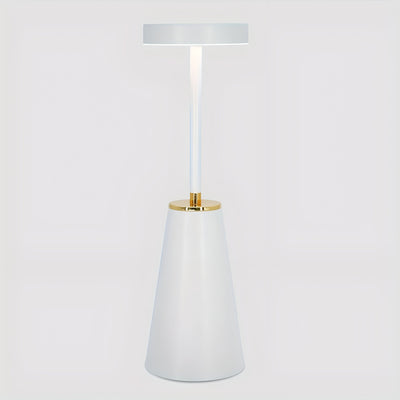EleganceGlow Trådløs Bordlampe – Justérbar LED Belysning og Luksuriøst Design Hvid Bonusvis