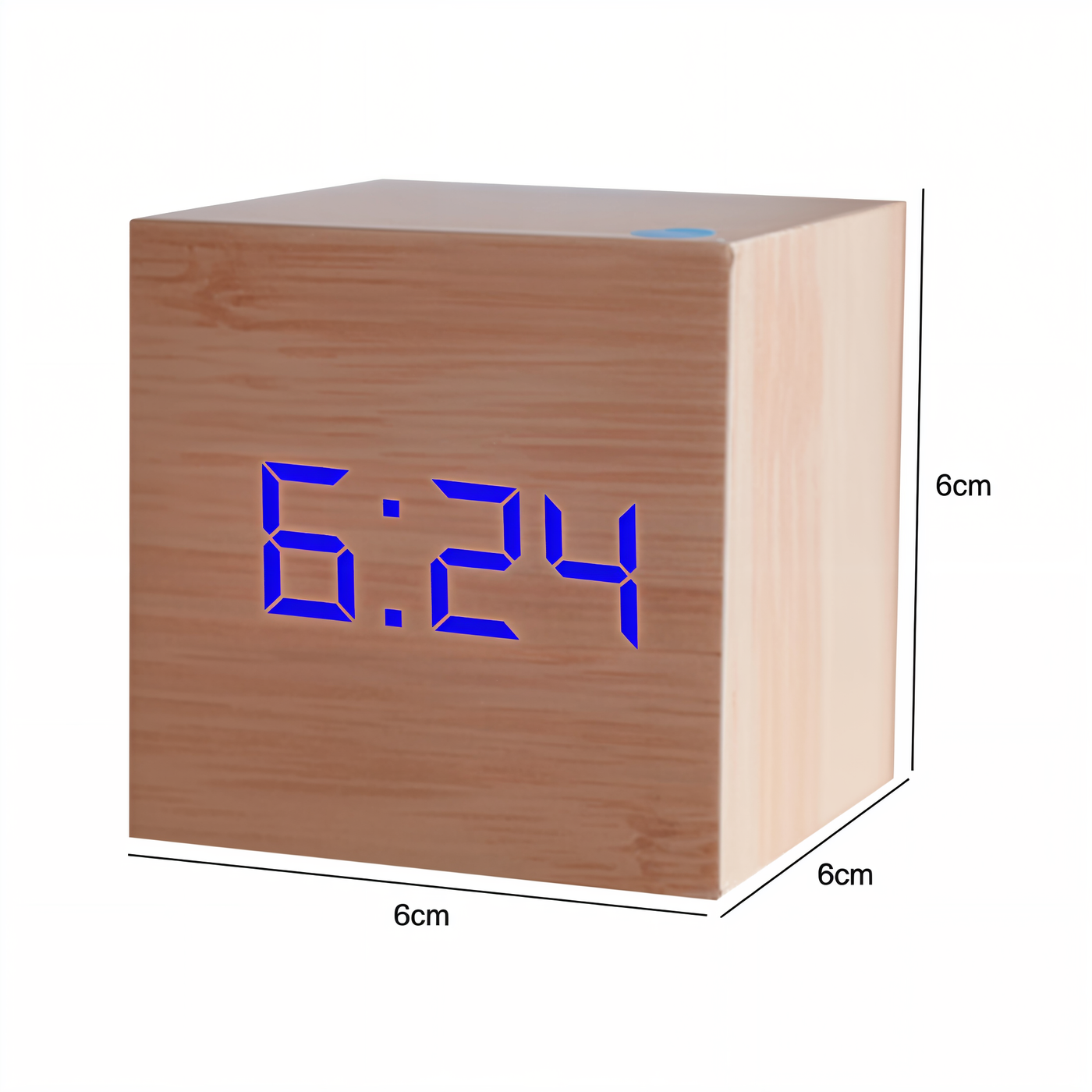 WoodTime | Elegant Digital LED Træur Bonusvis
