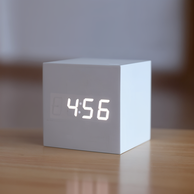 WoodTime | Elegant Digital LED Træur Bonusvis