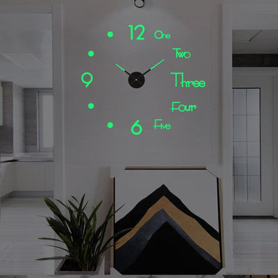 Moderne Vægur i Acrylt – Præcis Quartz Mekanisme og Elegant Design Halv-lysende Bonusvis