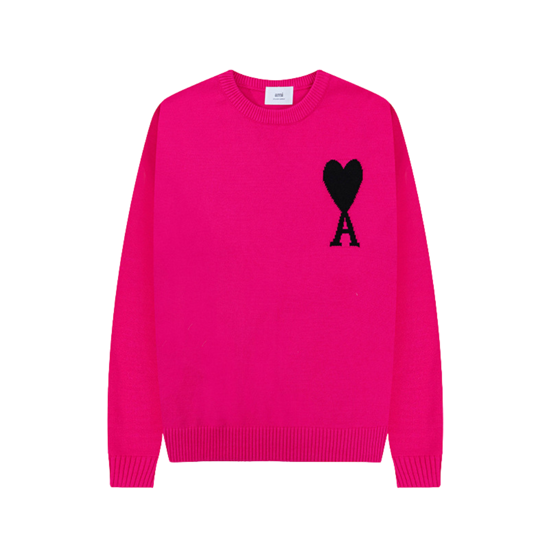 Liam Hjerte-Trøje til Mænd – Stilfuld Sweatshirt med Broderet Detalje Lyserød Bonusvis