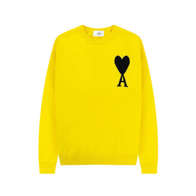 Liam Hjerte-Trøje til Mænd – Stilfuld Sweatshirt med Broderet Detalje Gule Bonusvis
