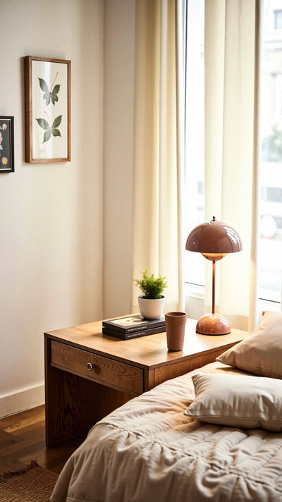 Elegant Lampe Bord – Minimalistisk Design med Justerbart Lys Bonusvis
