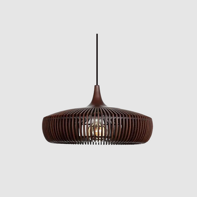 Japandi Loftlampe i Massivt Træ – Stilrent Design, LED- og E27-Kompatibel Bonusvis