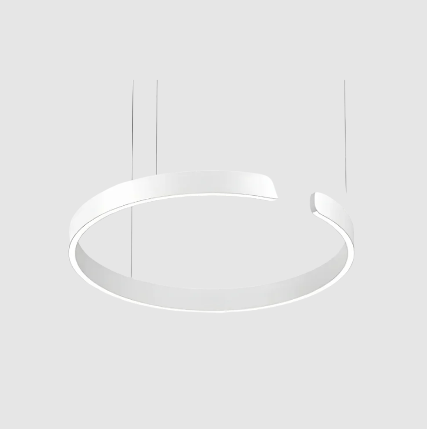 CeilingGlow Hængelampe – Moderne og Tidløst Design med Justérbar Højde Hvid sølv Bonusvis