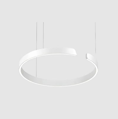 CeilingGlow Hængelampe – Moderne og Tidløst Design med Justérbar Højde Hvid sølv Bonusvis
