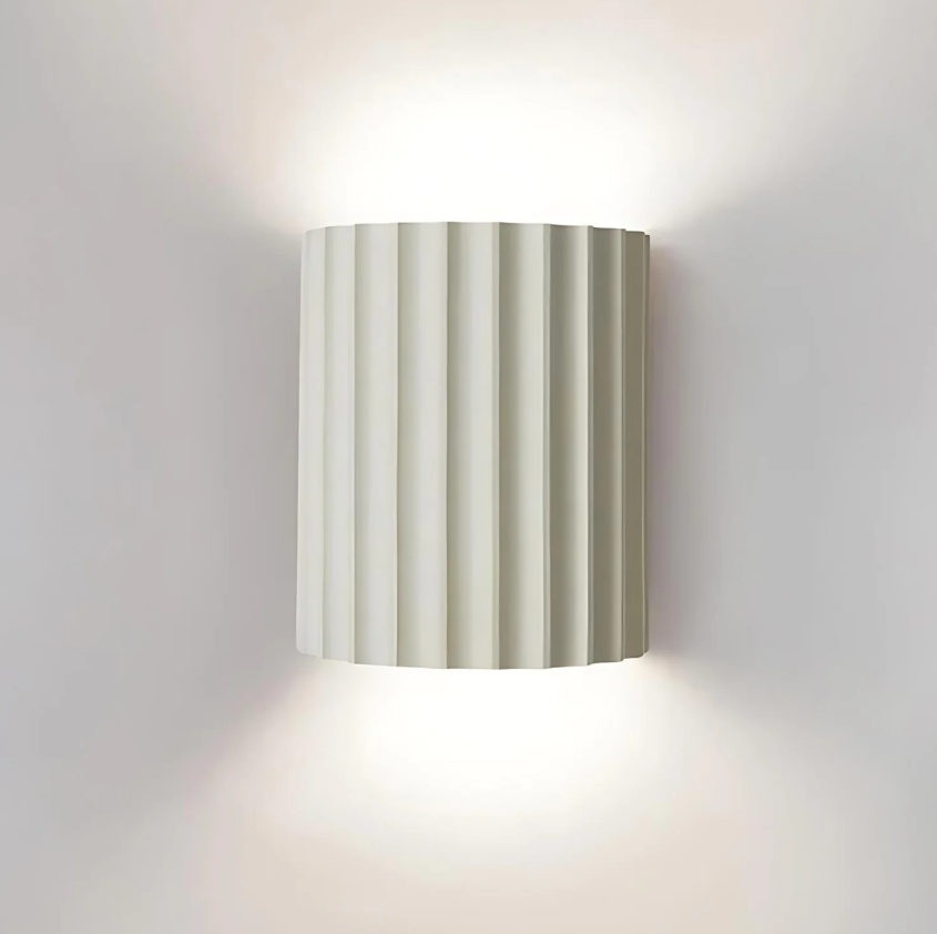 WallGlow Væglampe – Elegant Design i Høj Kvalitet Resin Ren hvid Bonusvis